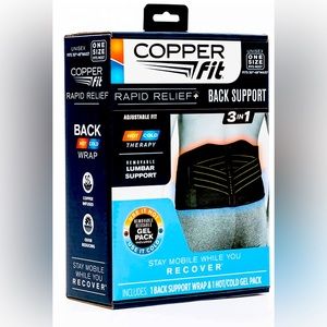 Copper fit Back SUPPORT Hot or Cold Therapy New in Box!